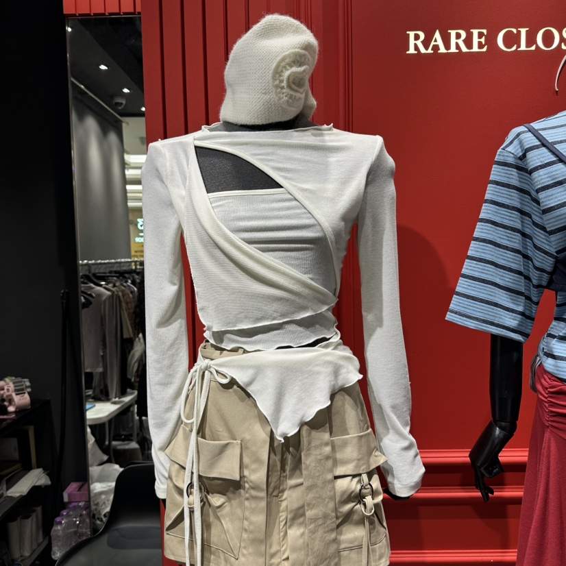 RARE CLOSET東大門實拍女裝新品真品人氣推薦熱賣長袖T恤RARE CLOSET長袖T恤