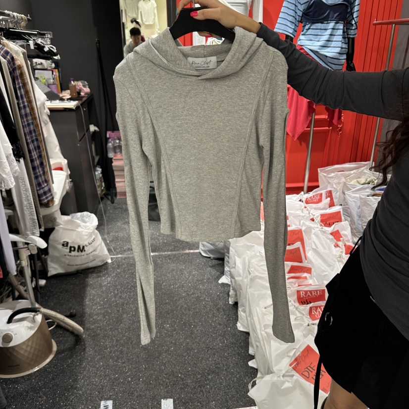 RARE CLOSET東大門代購女裝新款時尚人氣真品推薦衛衣鏤空RARE CLOSET衛衣