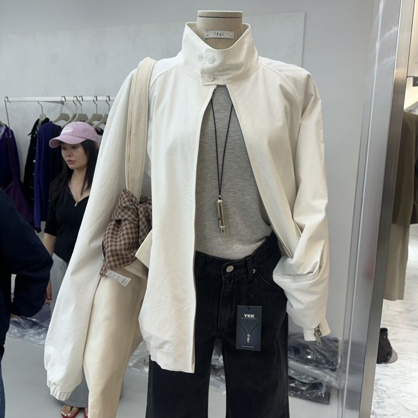 LEPI東大門實拍女士新品休閑人氣推薦熱賣夾克水洗高領短款LEPI夾克