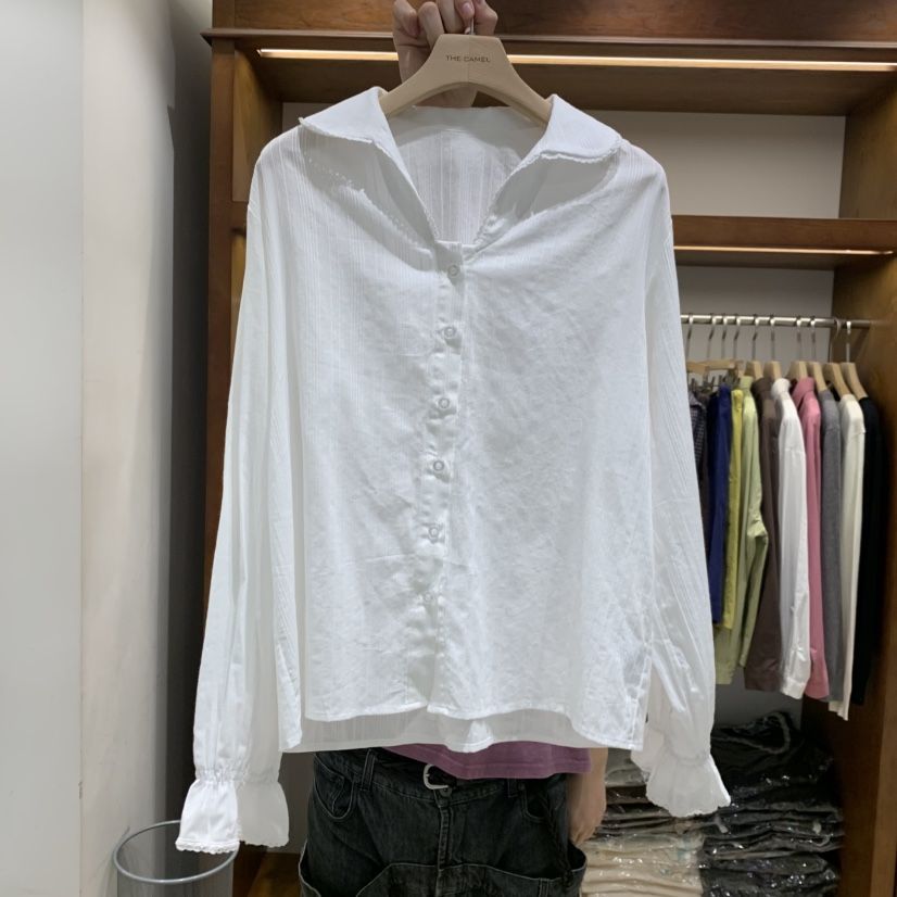THE CAMEL東大門實拍女裝新品人氣襯衫蕾絲衫the came_l 家襯衫/蕾絲衫