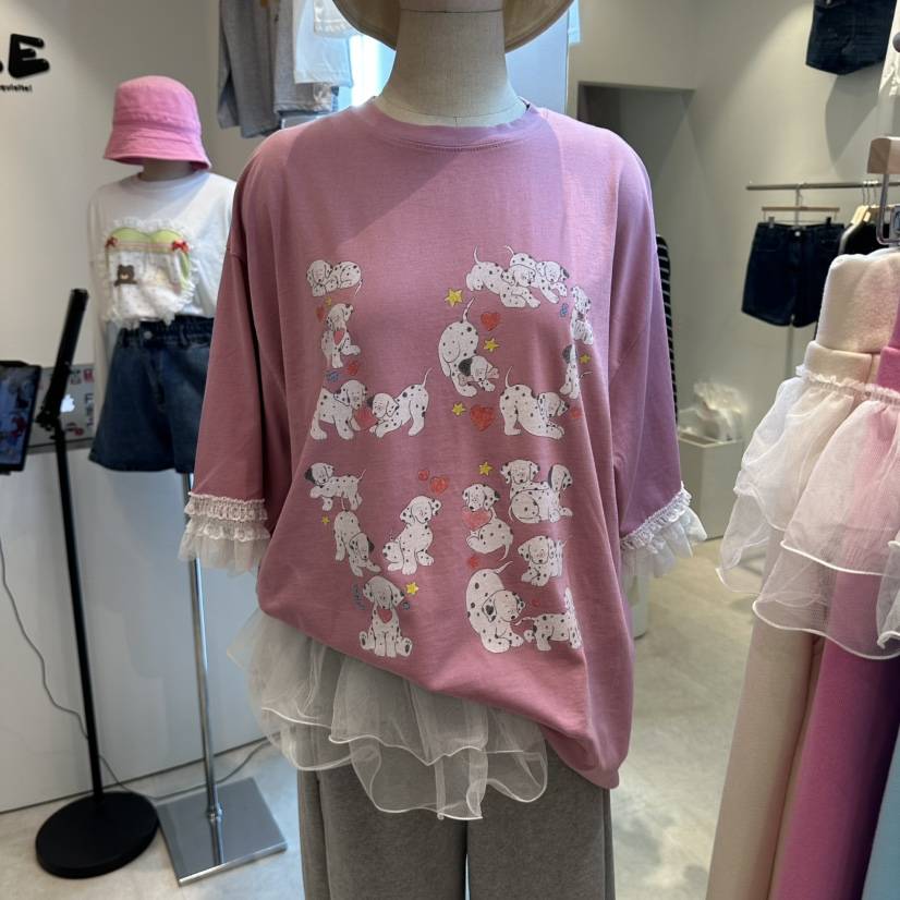 EVE韓國代購女裝新品熱賣時尚人氣休閑推薦真品T恤可愛的EVET恤