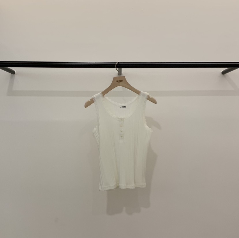 LA CREME韓國代購女士新品熱賣時尚休閑吊帶背心蕾絲無袖LA CREME吊帶/背心