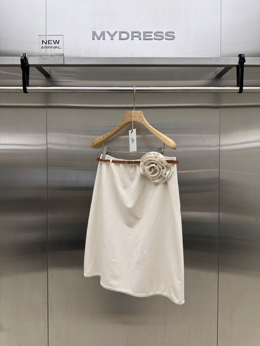 MYDRESS東大門實拍女裝新款真品人氣推薦半身裙中短裙含腰帶MYDRESS半身裙/中短裙