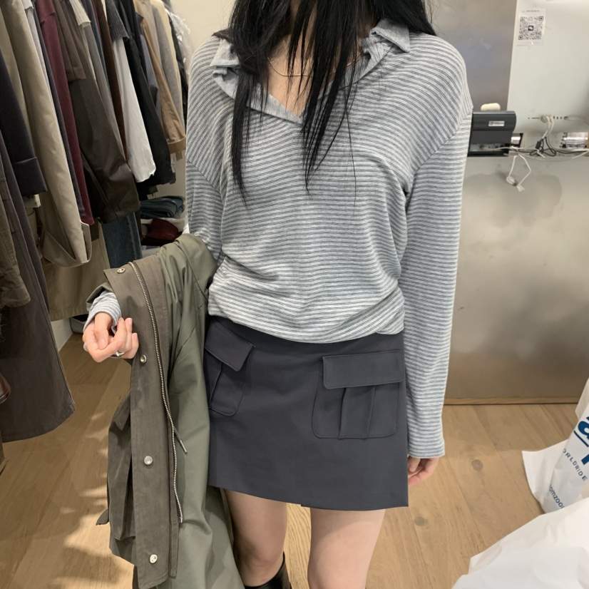 MEET ME韓國直郵女士新款休閑真品人氣時尚熱賣推薦長袖T恤MEET ME長袖T恤