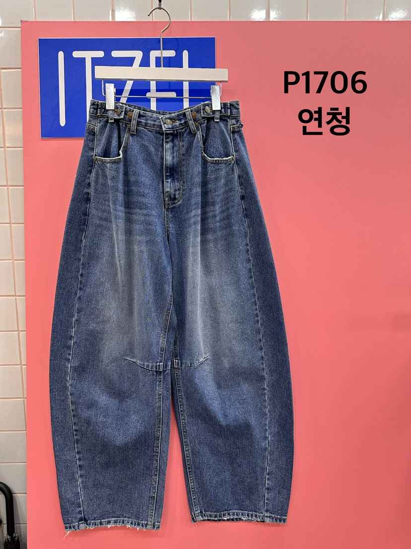 ITZEL東大門實拍女裝新品人氣真品熱賣時尚推薦休閑牛仔褲ITZEL牛仔褲