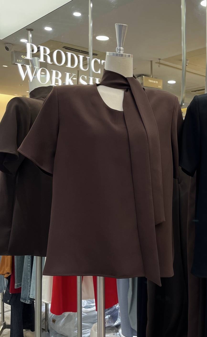 WORK SHOP東大門代購女裝新品休閑熱賣襯衫蕾絲衫含圍巾Work_shop襯衫/蕾絲衫