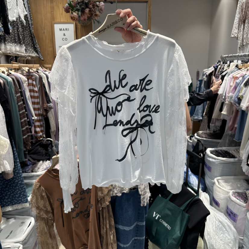 MARI CO韓國直郵女士新品休閑真品推薦人氣熱賣襯衫蕾絲衫MARI CO襯衫/蕾絲衫