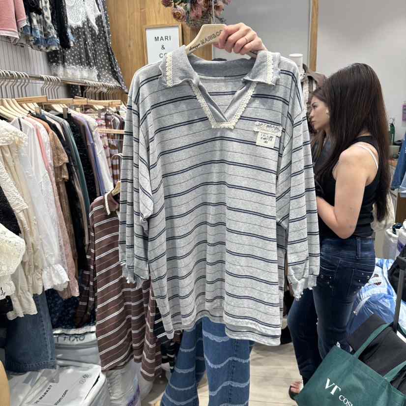 MARI CO東大門直郵女裝新品推薦熱賣時尚休閑人氣長袖T恤MARI CO長袖T恤