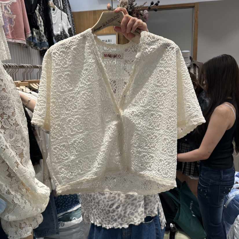 MARI CO韓國代購女士新款熱賣推薦人氣時尚真品襯衫蕾絲衫MARI CO襯衫/蕾絲衫