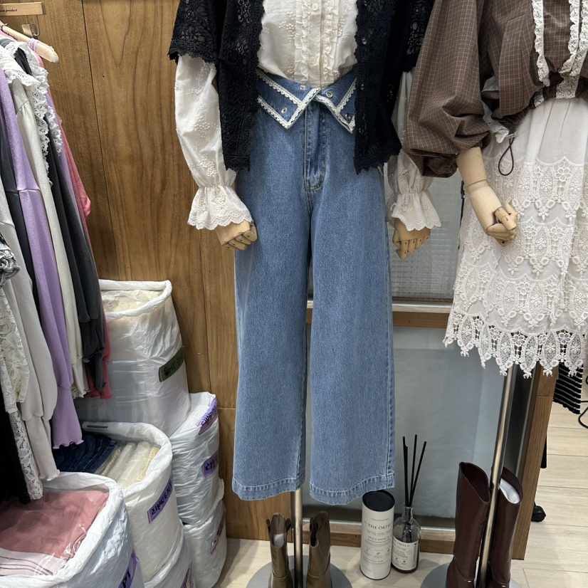 MARI CO韓國代購女裝新款熱賣真品時尚人氣休閑推薦牛仔褲MARI CO牛仔褲
