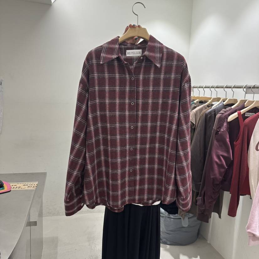 REPELLER韓國直郵女裝新品休閑人氣真品推薦熱賣襯衫蕾絲衫REPELLER襯衫/蕾絲衫