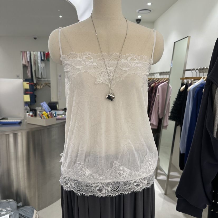 REPELLER東大門代購女士新品真品吊帶背心不含項鏈天鵝絨蕾絲REPELLER吊帶/背心