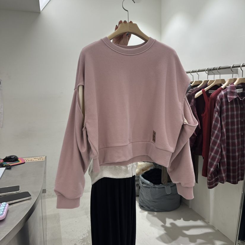REPELLER韓國直郵女裝新款時尚真品休閑熱賣衛衣開衩運動REPELLER衛衣