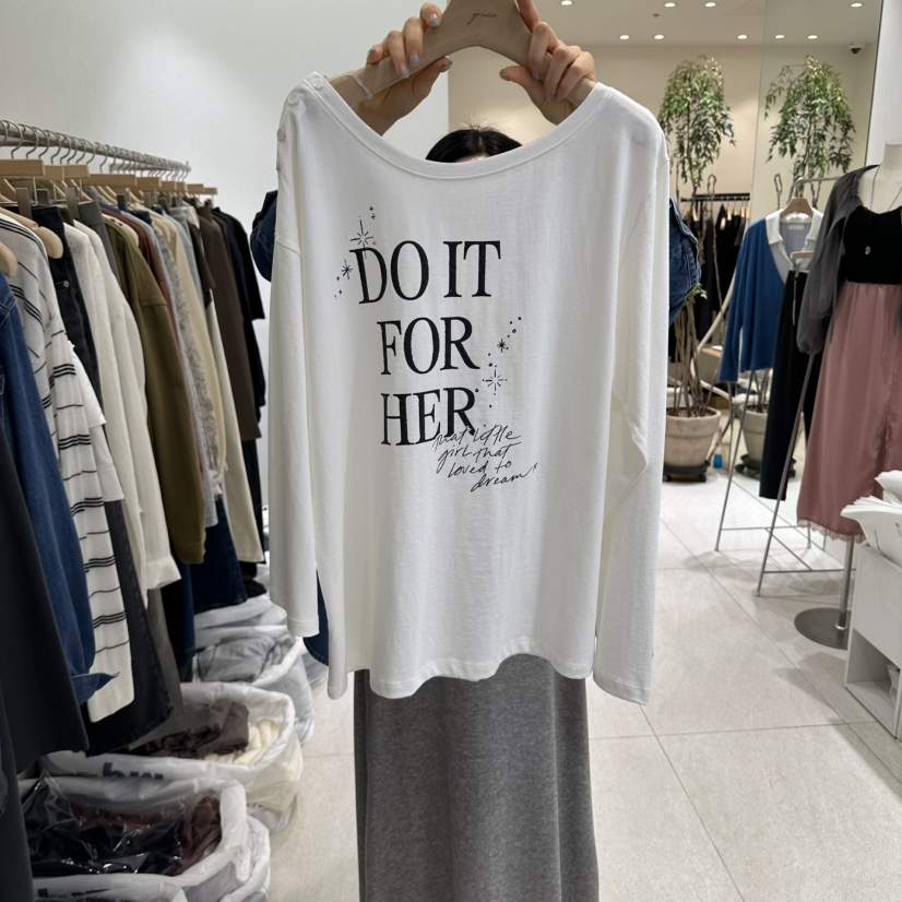 GRACIA韓國代購女士新品熱賣推薦真品時尚休閑長袖T恤紐扣GRACIA長袖T恤