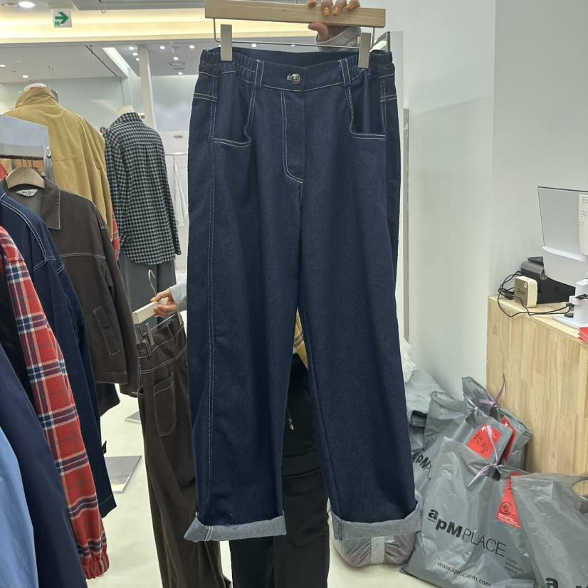 NEEEEDS東大門直郵女士新品人氣推薦休閑熱賣真品時尚牛仔褲NEEEEDS牛仔褲
