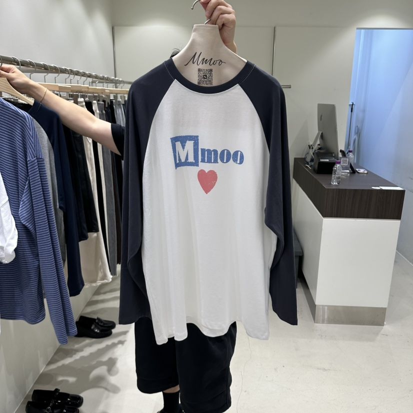 MMOO東大門實拍女士新品時尚人氣熱賣推薦真品長袖T恤插肩袖MMOO長袖T恤