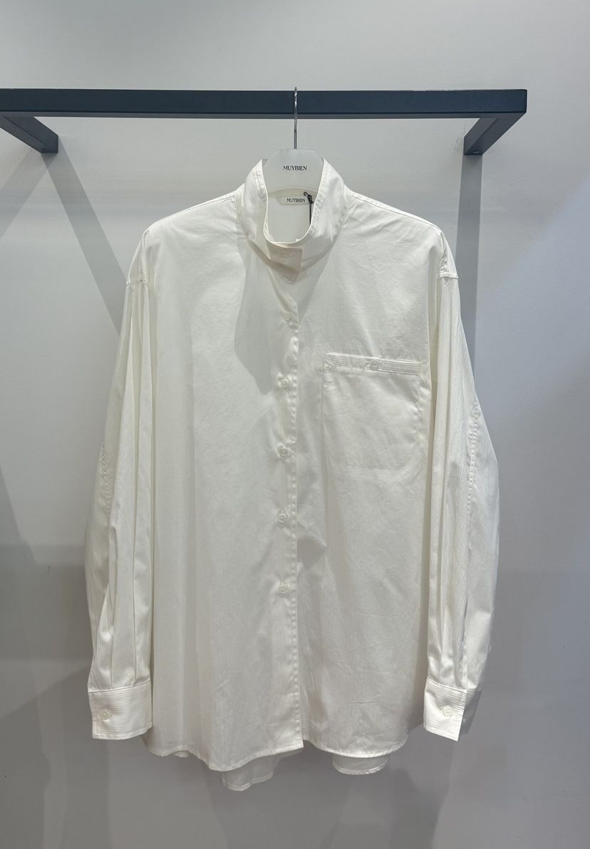 MUYBIEN東大門實拍女士新品真品時尚熱賣人氣襯衫蕾絲衫高領MUYBIEN襯衫/蕾絲衫