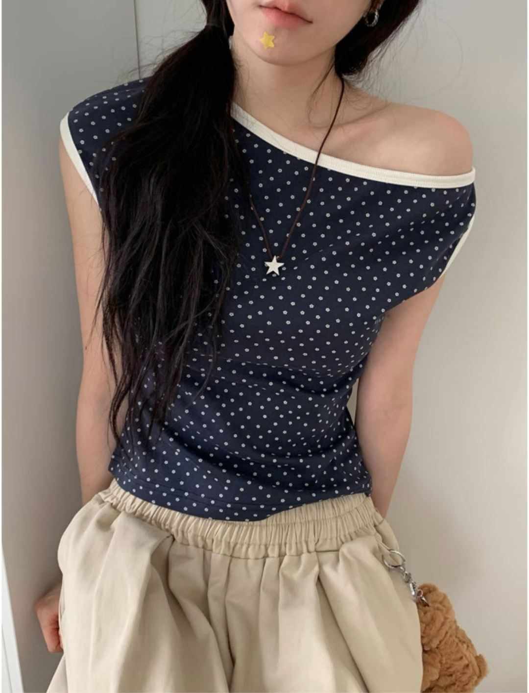 WAYBETTER東大門實拍女士新品人氣時尚休閑真品T恤不對稱WAYBETTERT恤