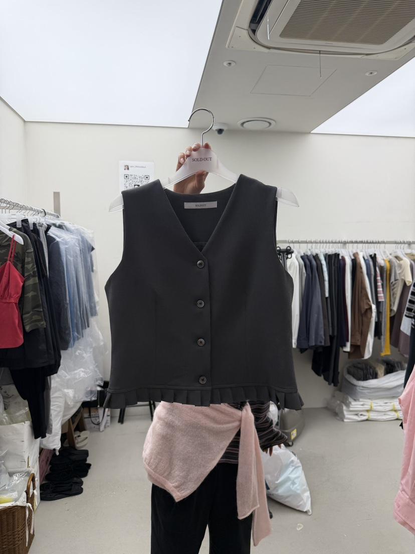 SOLD OUT韓國代購女士新款真品人氣時尚休閑推薦熱賣馬甲SOLD OUT馬甲