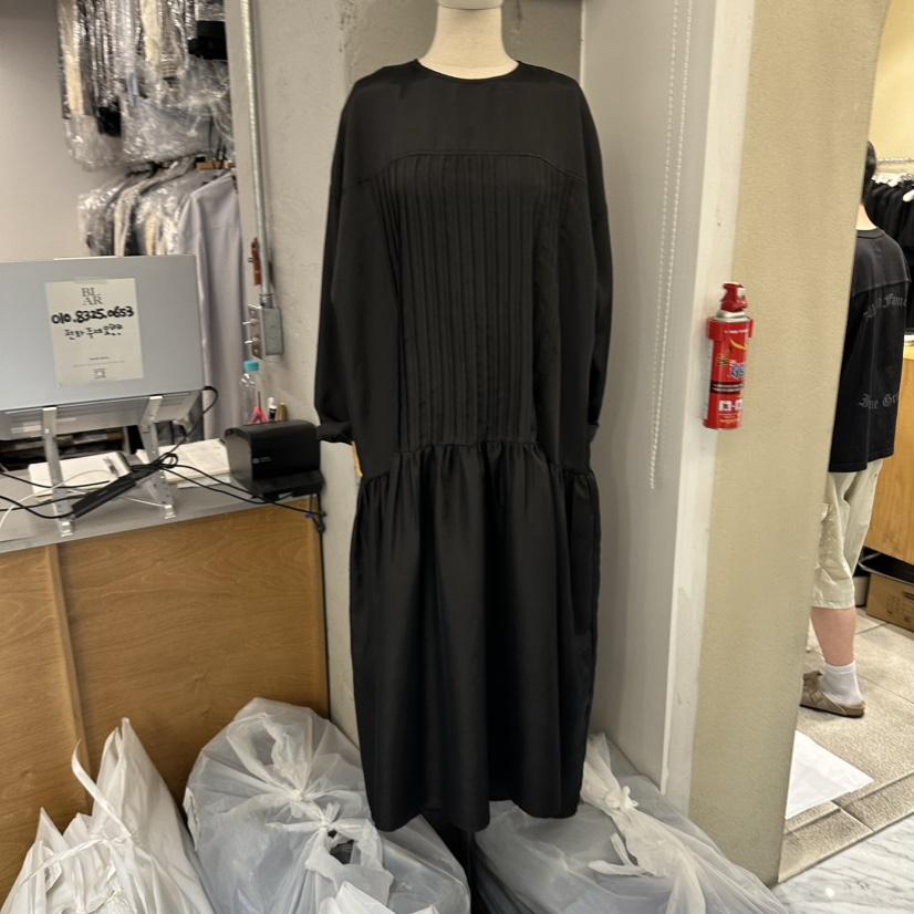 BLAIR韓國代購女裝新品時尚推薦熱賣真品休閑連衣裙褶裥絲質BLAIR seoul連衣裙