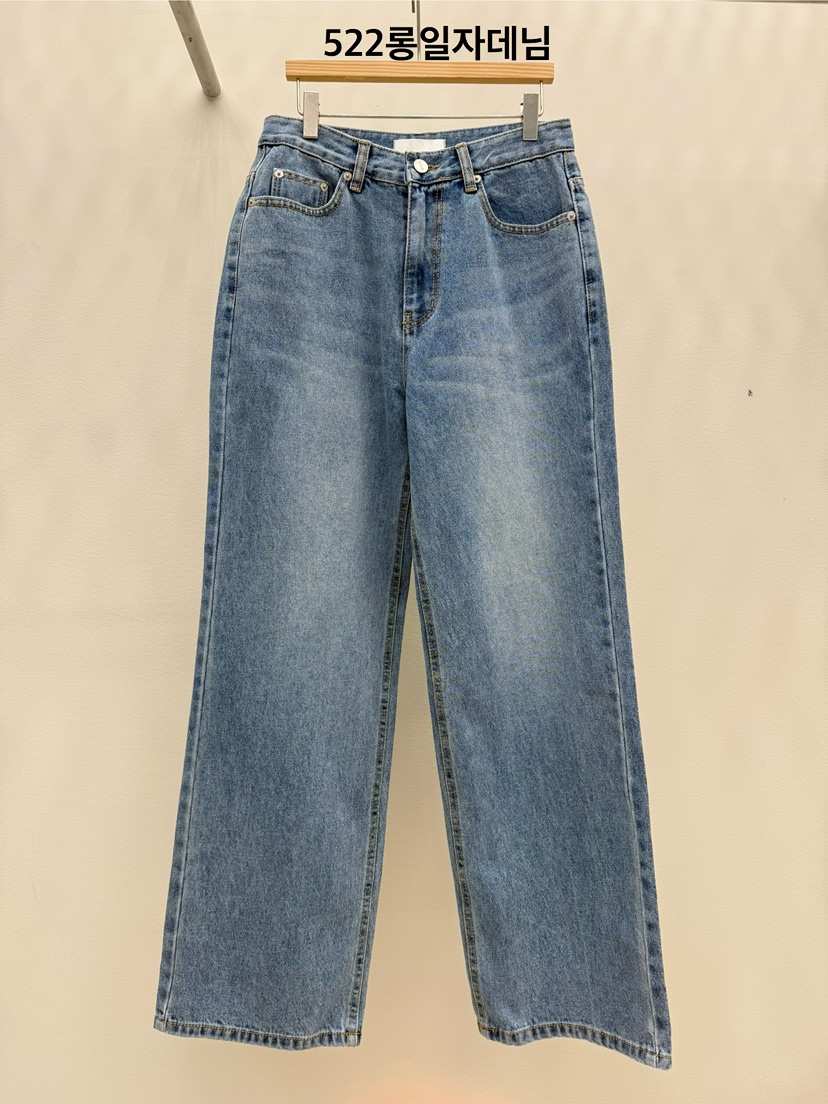 EOOB/LAMEREI東大門實拍女裝新品熱賣牛仔褲直筒牛仔長款EOOB/LAMEREI牛仔褲