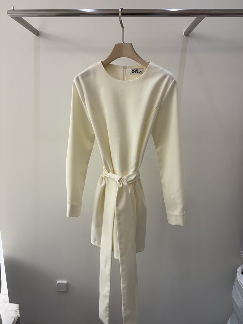 POSTMODERN東大門實拍女裝新品推薦熱賣人氣真品連衣裙絲帶POSTMODERN連衣裙