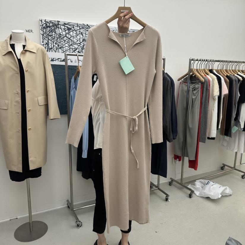 MER東大門代購女裝新品休閑真品時尚人氣熱賣連衣裙含腰繩MER/ANGELO BIANCO連衣裙