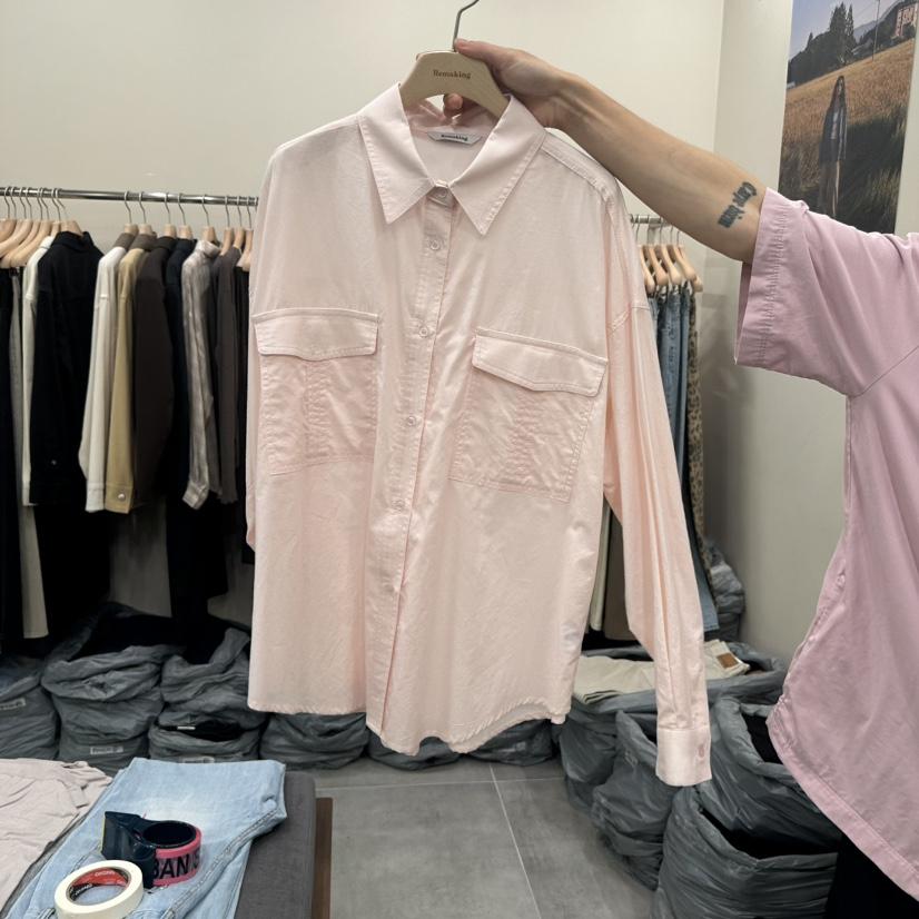 URBANSTORY/REMAKING東大門實拍女士新品真品襯衫蕾絲衫口袋Remaking/URBANSTORY襯衫/蕾絲衫