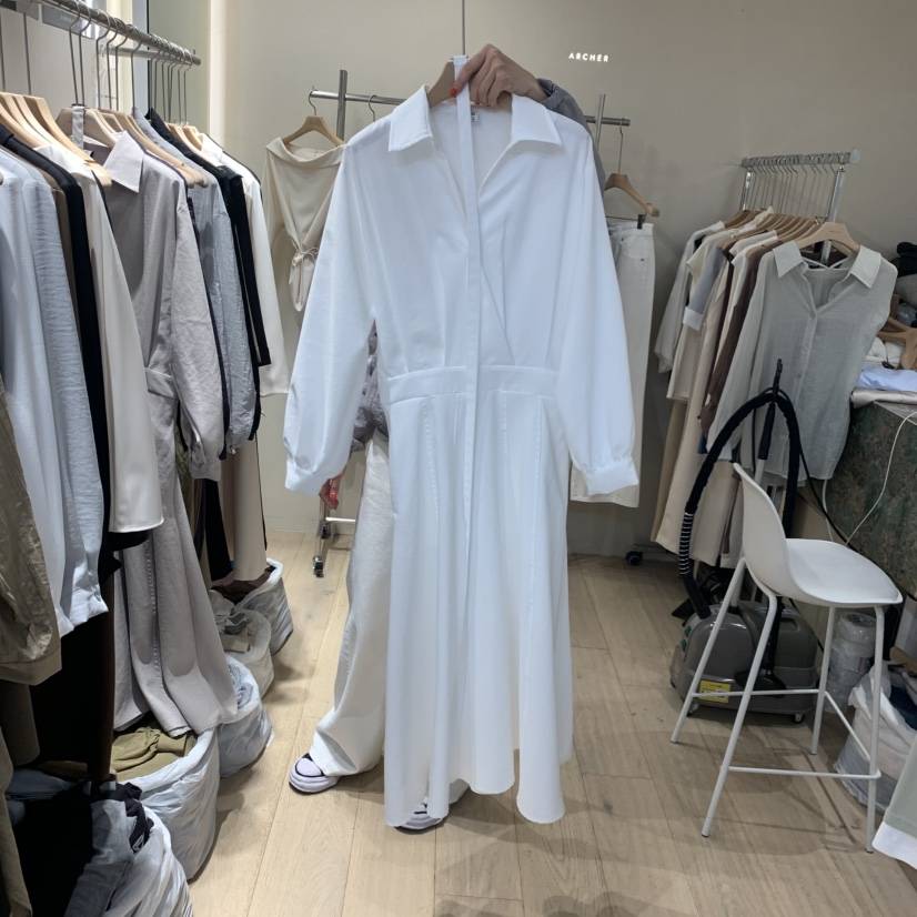 ARCHER東大門直郵女士新品休閑人氣推薦連衣裙含腰帶系帶ARCHER連衣裙