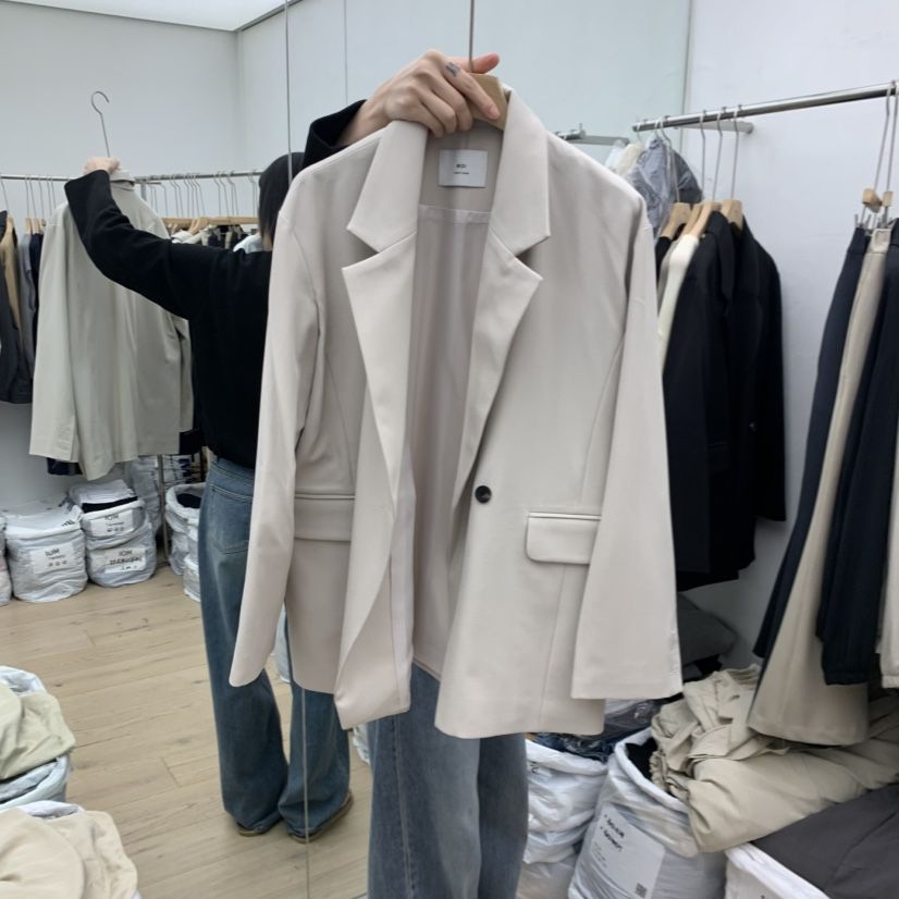 MOI-A東大門實拍女士新品休閑時尚人氣推薦熱賣西裝西服MOI-A西裝/西服
