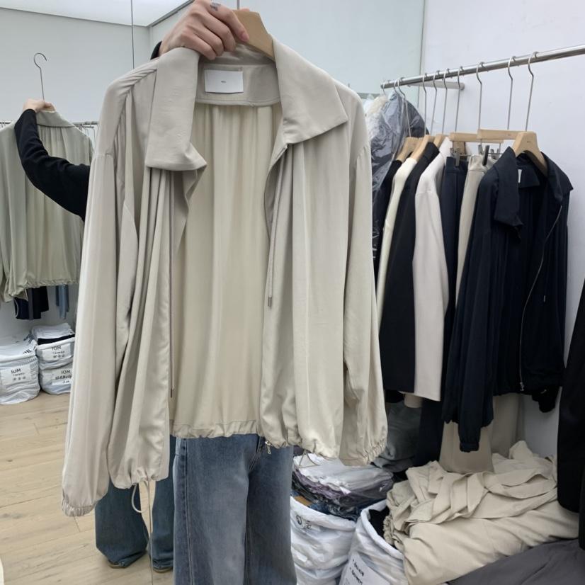 MOI-A東大門實拍女士新品熱賣時尚推薦休閑人氣夾克拉鏈MOI-A夾克