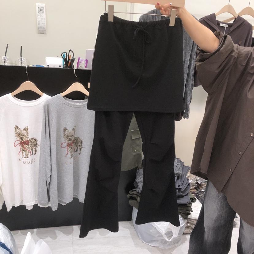 POWDER東大門直郵女士新款時尚真品休閑推薦熱賣裙褲褶裥POWDER裙褲