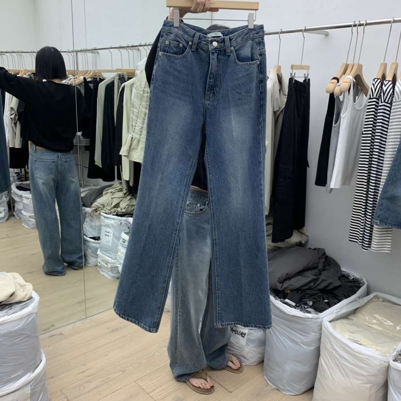 MOI-A韓國代購女裝新品時尚熱賣推薦真品人氣牛仔褲緊身MOI-A牛仔褲