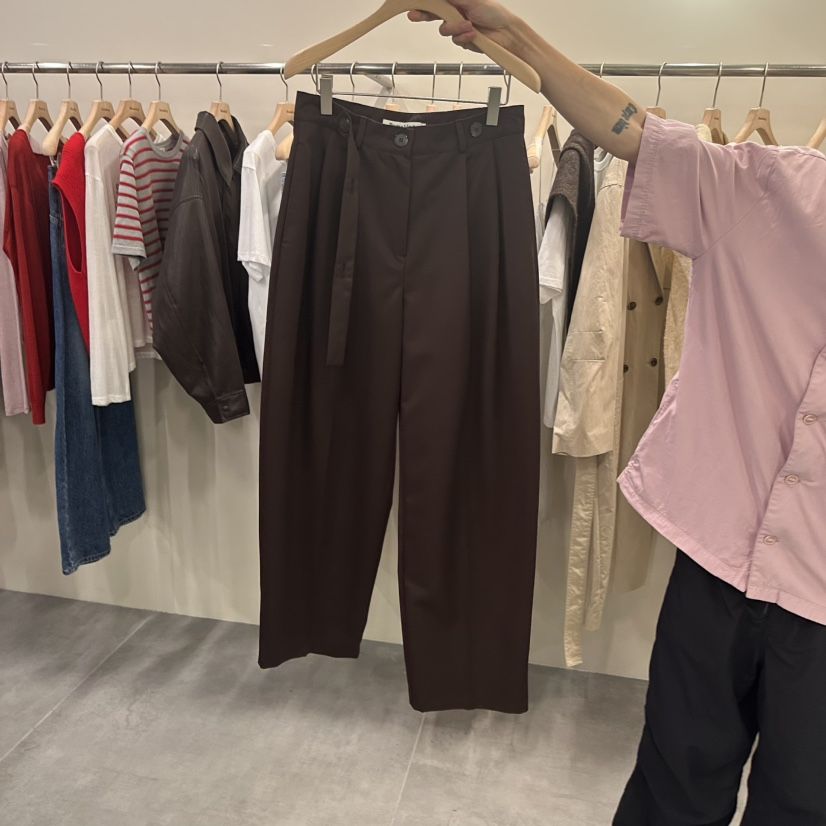 URBANSTORY/REMAKING東大門代購女士新品推薦休閑褲腰帶Remaking/URBANSTORY休閑褲