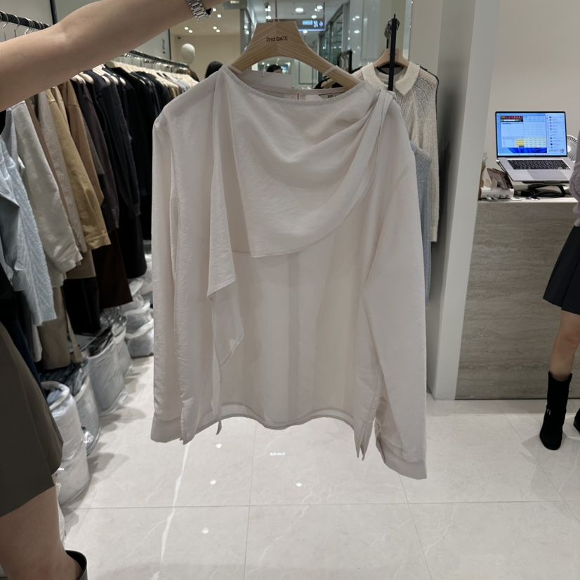 2ND GATE韓國代購女士新品熱賣推薦時尚人氣休閑襯衫蕾絲衫2ND GATE襯衫/蕾絲衫