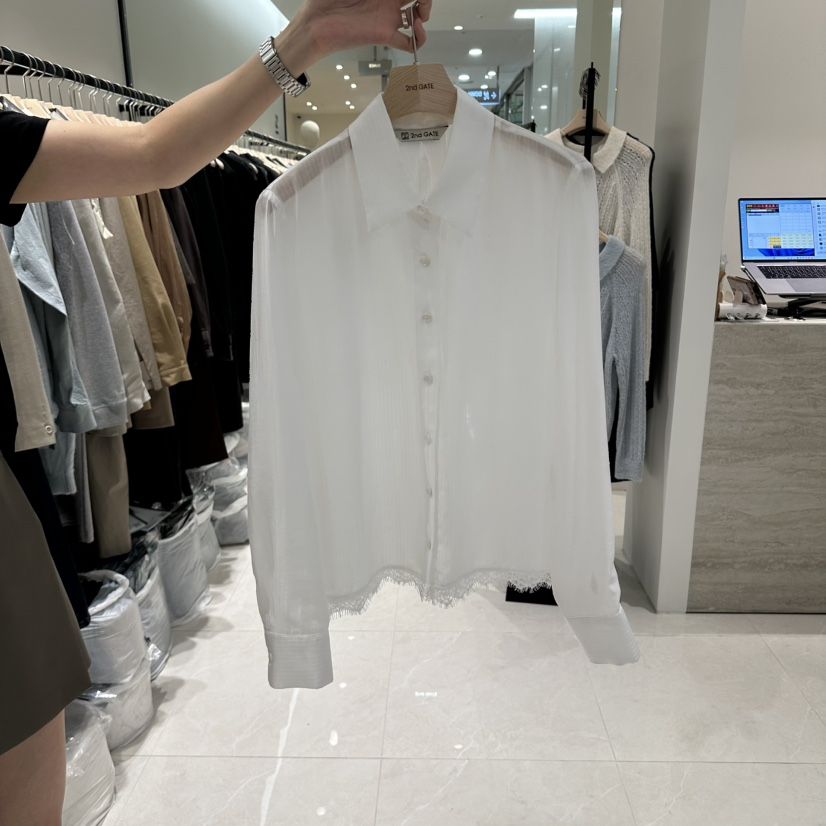 2ND GATE韓國代購女裝新品人氣真品熱賣休閑時尚襯衫蕾絲衫2ND GATE襯衫/蕾絲衫