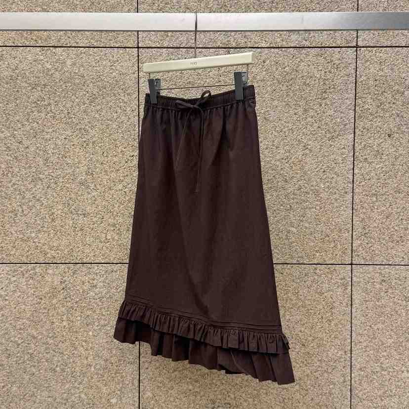 PERS東大門實拍女裝新品真品人氣時尚半身裙中短裙棉質褶皺PERS半身裙/中短裙