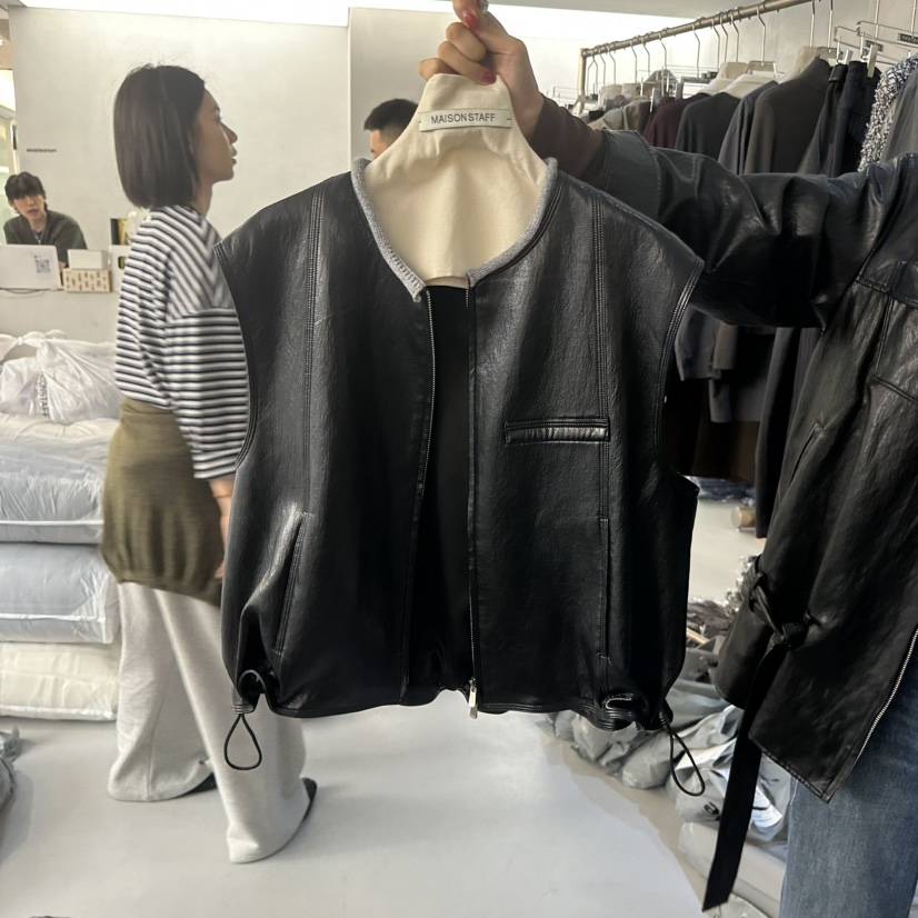 DOUBLE STANDARD/LE SMOKING/MAISONSTAFF韓國代購女士新品真品馬甲MAISONSTAFF馬甲