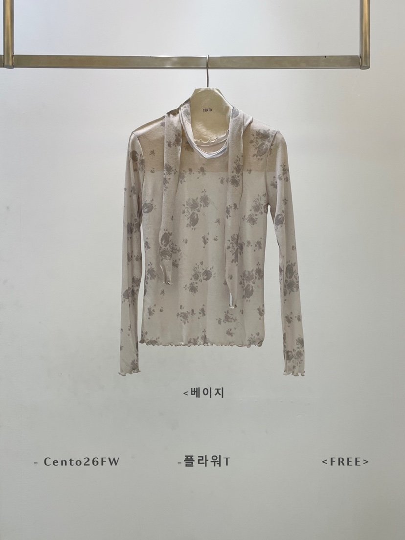 CENTO東大門代購女士新品真品熱賣人氣時尚長袖T恤含圍巾CENTO長袖T恤