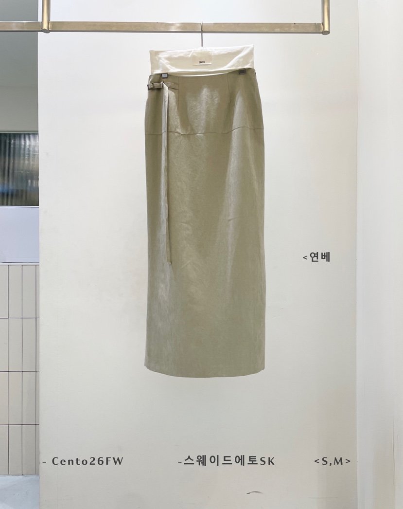 CENTO韓國直郵女士新款熱賣真品時尚人氣休閑推薦長裙麂皮絨CENTO長裙