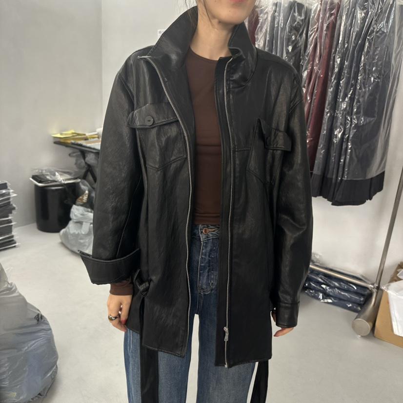 DOUBLE STANDARD/LE SMOKING/MAISONSTAFF東大門直郵女裝新品時尚皮衣MAISONSTAFF皮衣