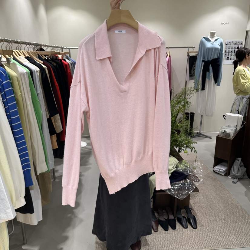 ROOM K-P東大門代購女士新品真品熱賣推薦針織衫不對稱ROOM K-P針織衫