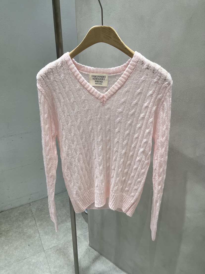 EVERCOMMERCE METICULOUSLY DESIGNED東大門實拍女裝新款休閑針織衫馬海毛EVERCOMMERCE METICULOUSLY DESIGNED針織衫