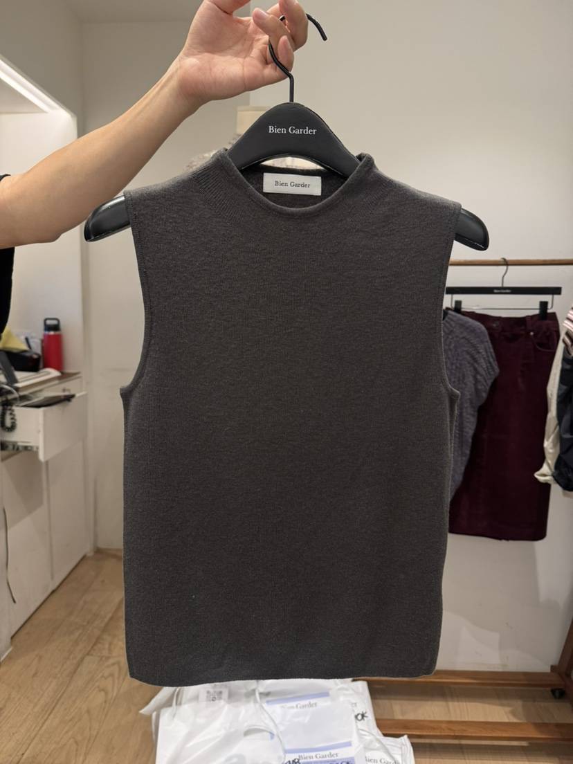 BIEN GARDER東大門代購女士新款時尚真品吊帶背心高領無袖BIEN GARDER吊帶/背心