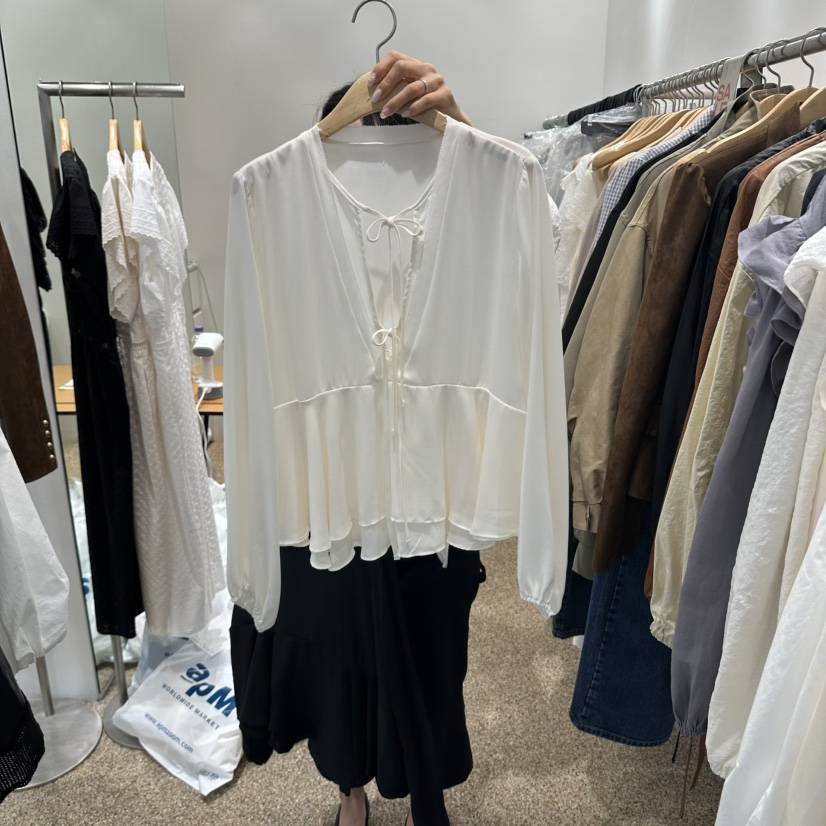 A韓國代購女士新品人氣熱賣真品推薦休閑時尚襯衫蕾絲衫A STORE襯衫/蕾絲衫