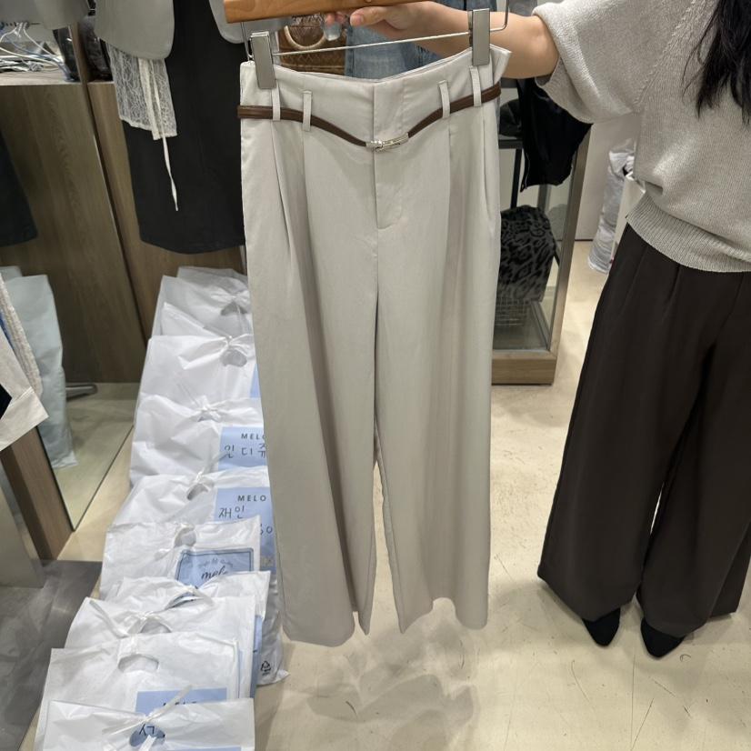 MELO東大門直郵女裝新款人氣推薦熱賣休閑休閑褲含腰帶系帶MELO休閑褲