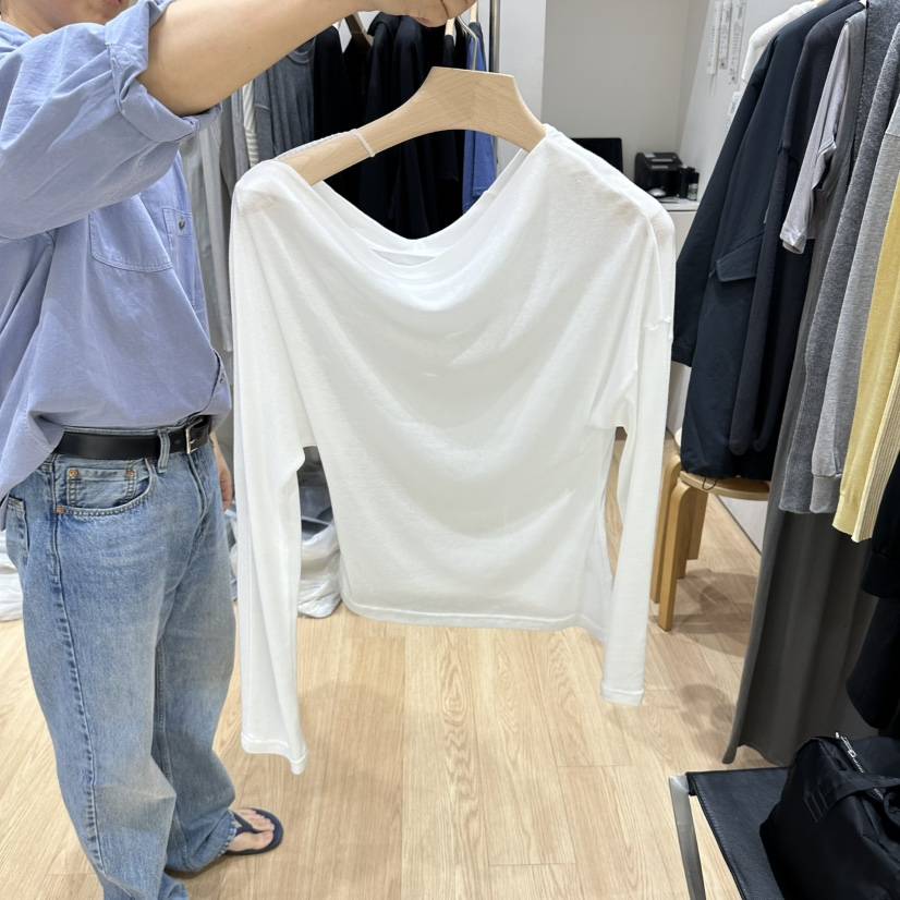 HAUS-A韓國直郵女士新款熱賣休閑真品時尚推薦人氣長袖T恤HAUSWOMEN長袖T恤