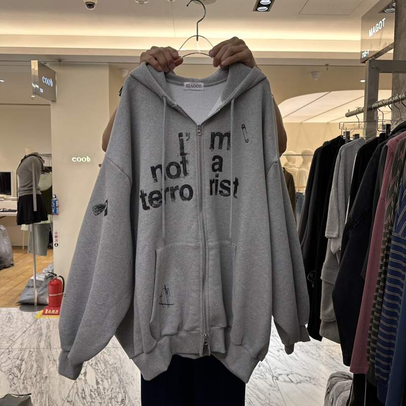 MAGOT韓國代購女裝新品休閑熱賣時尚人氣推薦真品衛衣涂鴉MAGOT衛衣