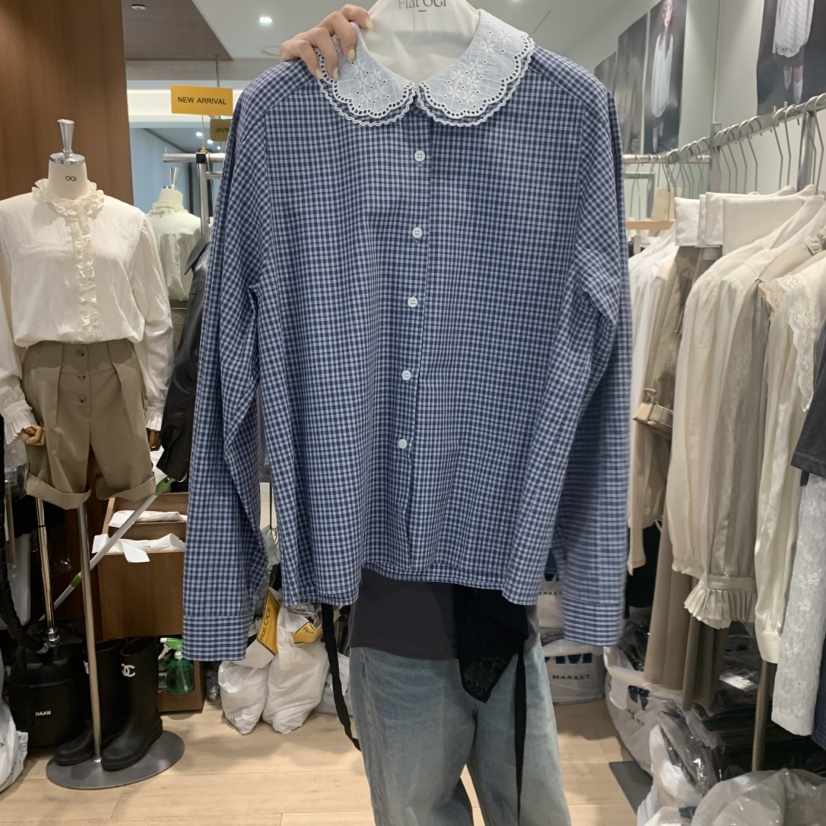 FLAT OGI東大門代購女裝新款真品熱賣人氣時尚襯衫蕾絲衫FLat OGI襯衫/蕾絲衫