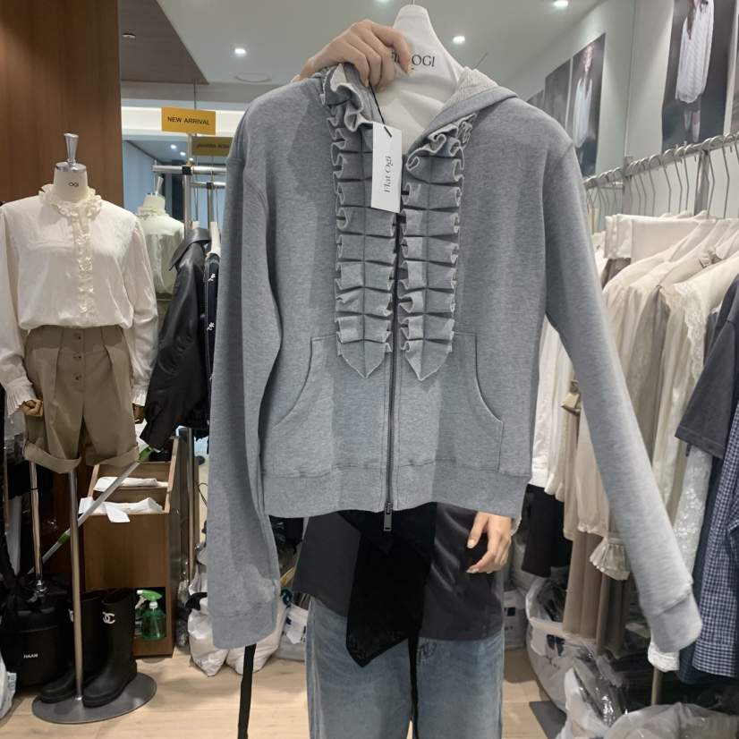 FLAT OGI韓國代購女裝新品人氣推薦真品休閑時尚衛衣連帽衫FLat OGI衛衣